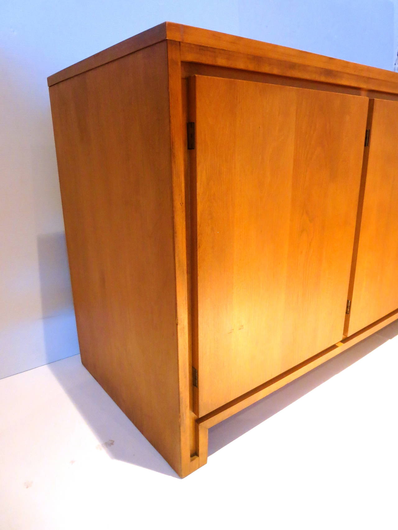 Art Deco 1950s Solid Maple Sideboard or Credenza Design by Russel Wright for Conant Ball