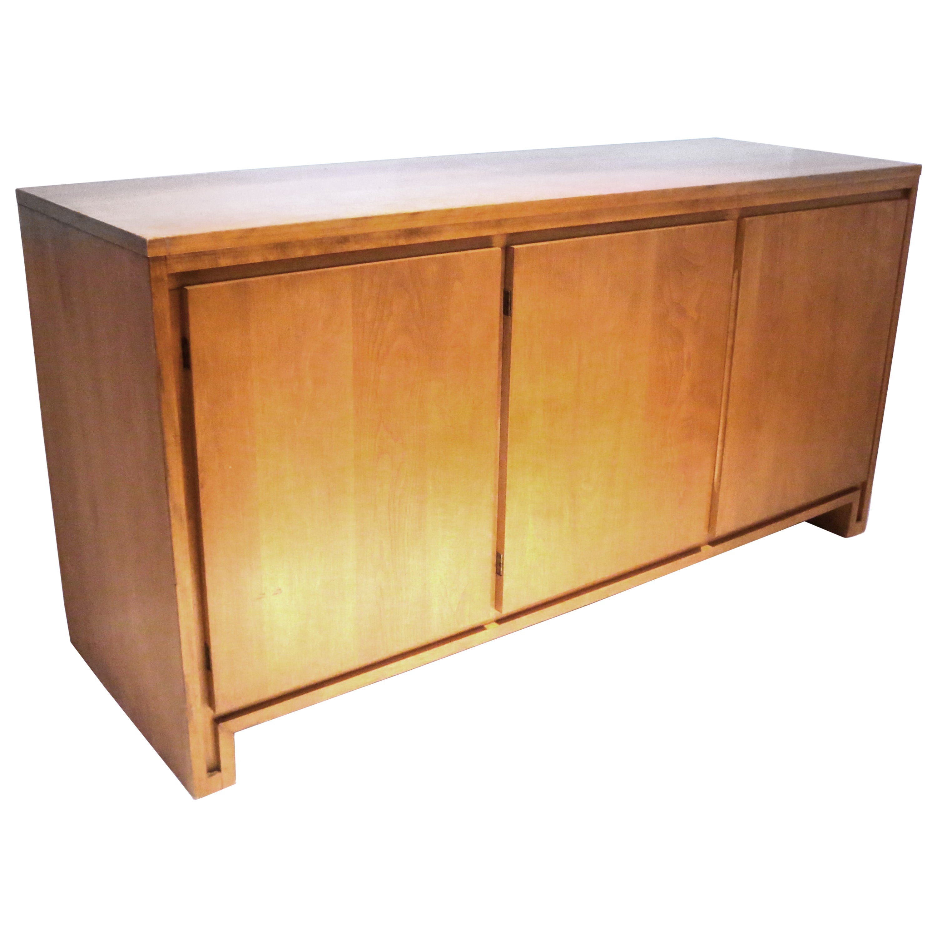 1950s Solid Maple Sideboard or Credenza Design by Russel Wright for Conant Ball