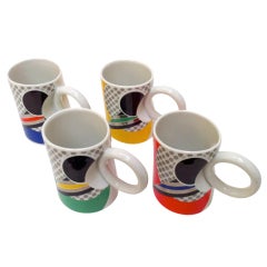 Vintage Coffe mugs by Kato Kogei, Fujimori collection "Fascination"