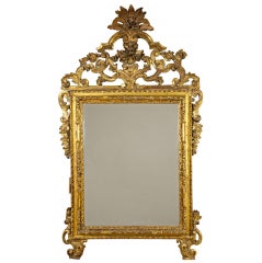 Hand carved Italian Giltwood Mirror