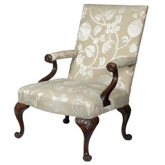 Antique A Very nice George III Irish Mahogany Armchair