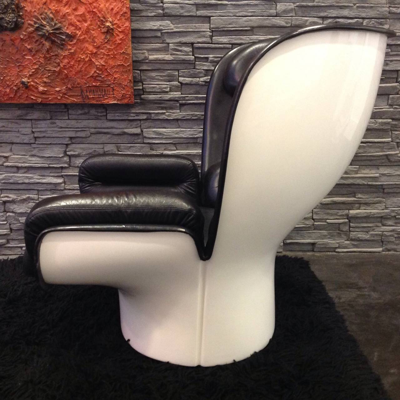 In Very Good Condition, First Edition, Elda Chair by Joe Colombo