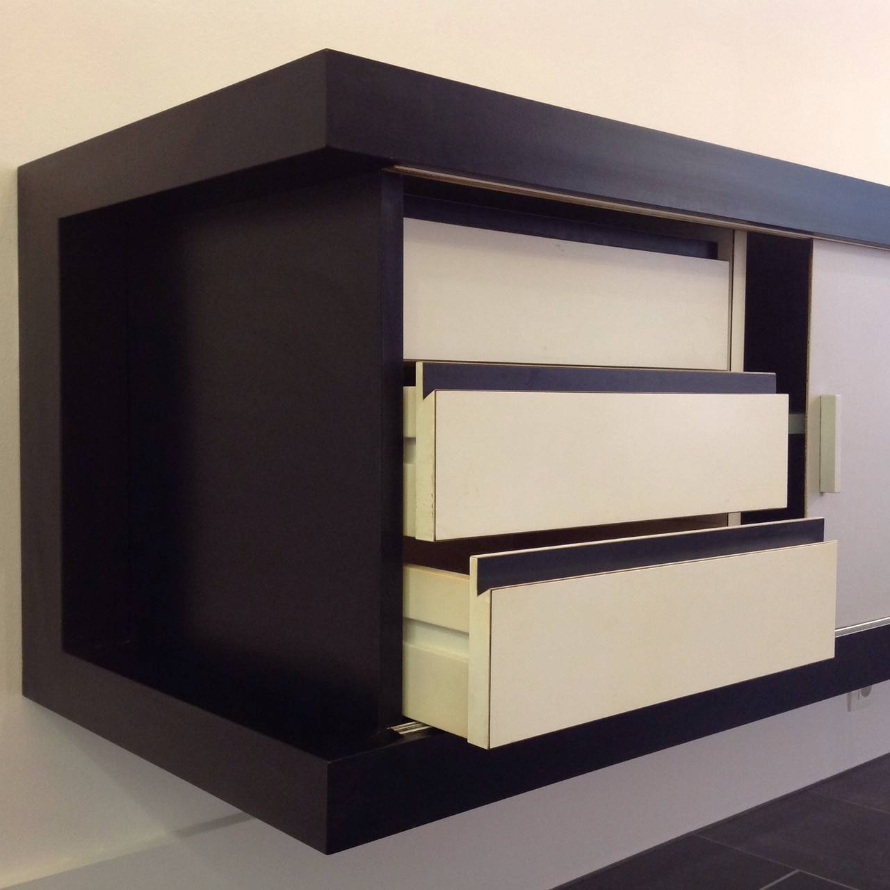 Post-Modern Long Wall-Mounted Sideboard by Horst Brüning for Behr