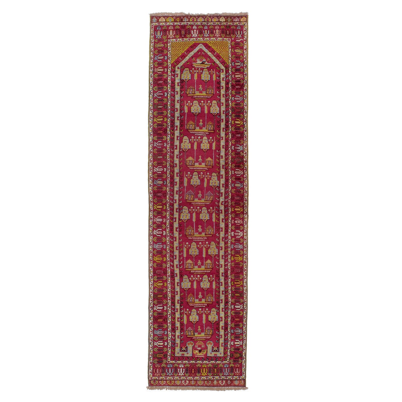 Antique Kirsehir Runner Rug For Sale