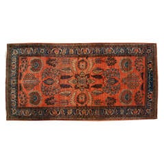 Antique Persian Kashan Rug