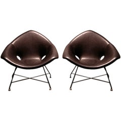 2 Easy chairs design "AUGUSTO-BOZZI" by SAPORITI anno 1958