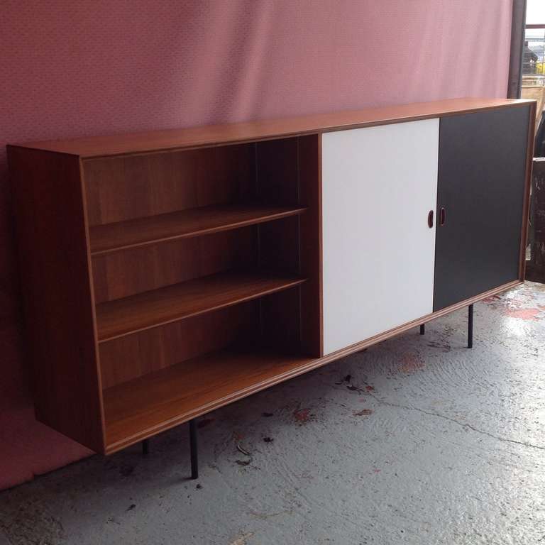 Teak Very Elegant Sideboard By Oswald Vermaercke For V-form, Anno 1959