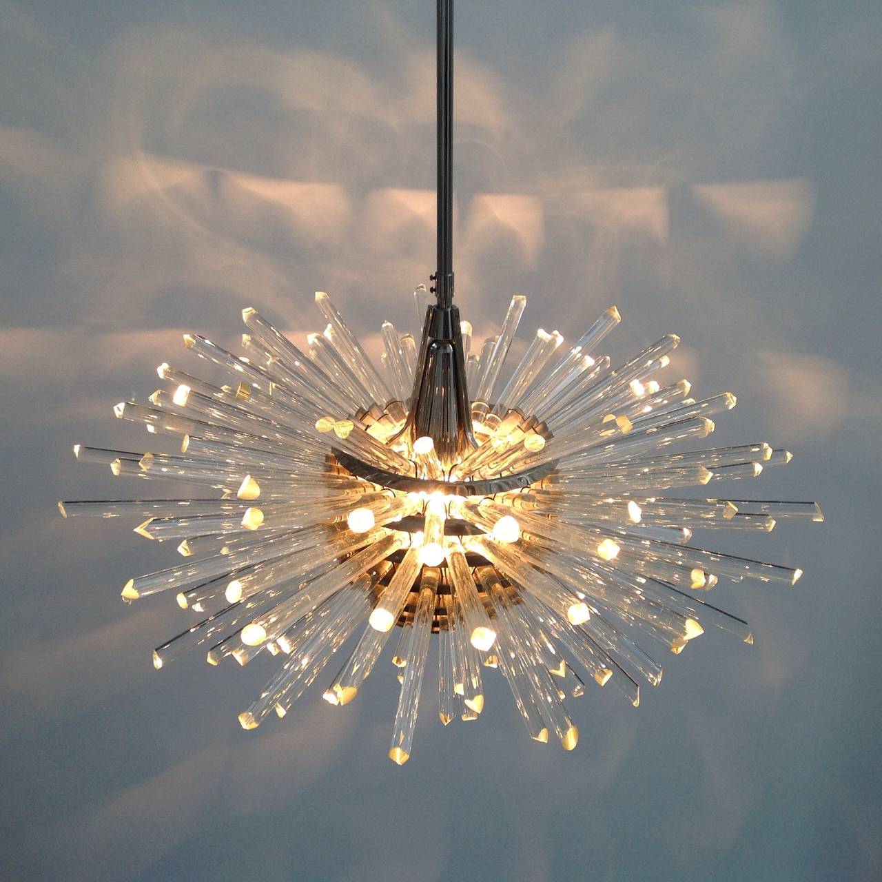 Mid-Century Modern First Edition of Bakalowits and Söhne Miracle Impressive Chandelier For Sale
