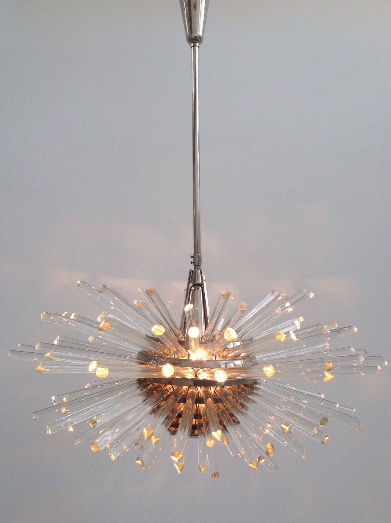 Mid-20th Century First Edition of Bakalowits and Söhne Miracle Impressive Chandelier For Sale
