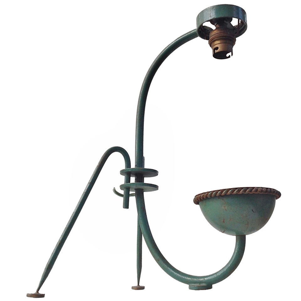 Strange Table Lamp, In Original Condition, Anno 1950