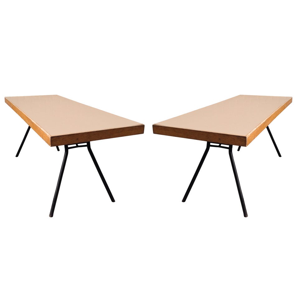 2 Beautiful Collapsible Dining Tables from the 1950s, Marked and from Swiss For Sale
