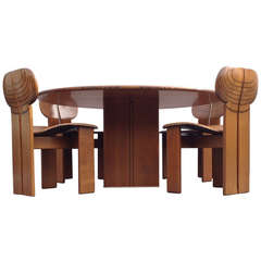 Dining Suite, Designed by Afra & Tobia Scarpa, Handmade by "Maxalto, " 1984