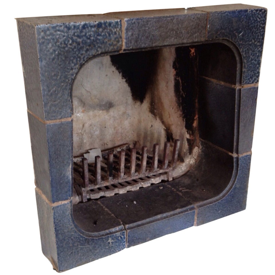Cozy, 1960s Ceramic Fireplace Enclosure by Raf Mailleux - made in Belgium For Sale