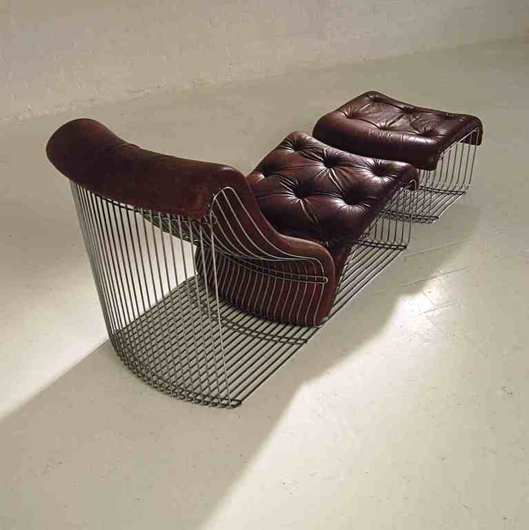 Danish Chaise Longue And Stool, Design 