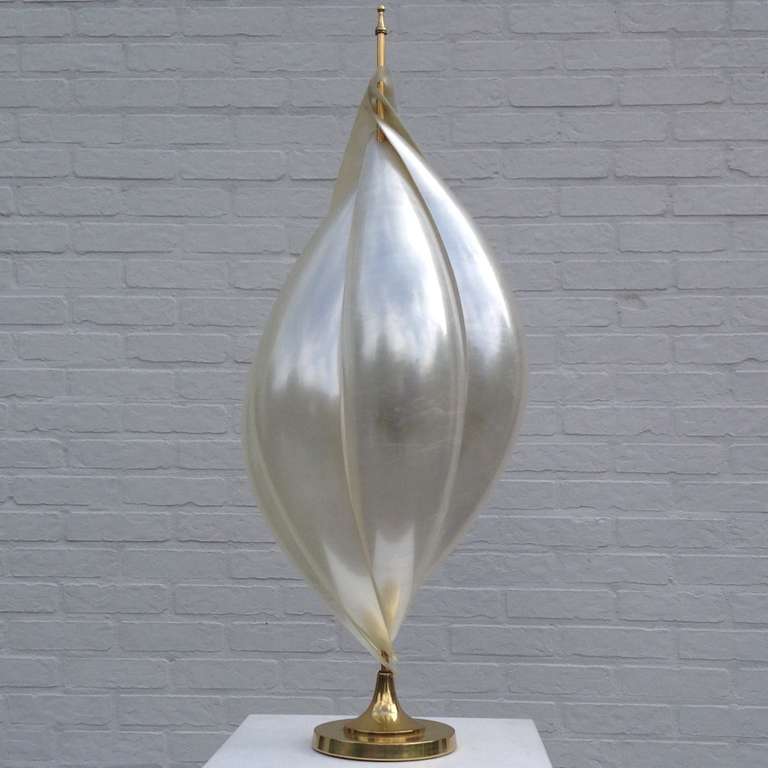 Beautiful Large Table Lamp by Rougier, France, 1970s 3