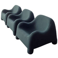 3 Splendor Gomma-Sessel, entworfen von De Pas, D'Urbino, Lomazzi