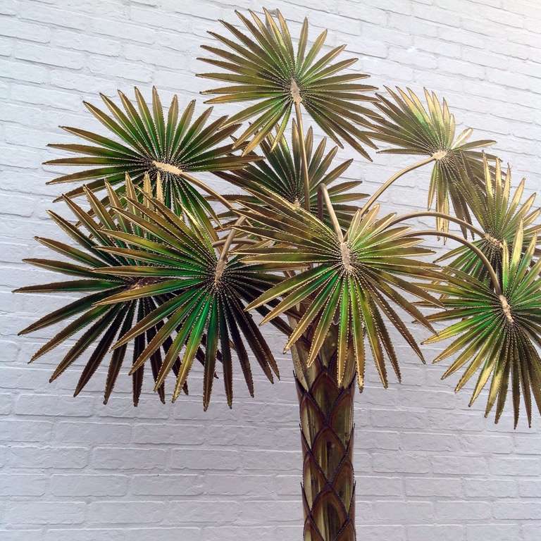 Very Nice Huge Palm Tree Lamp designed by Maison Jansen 2
