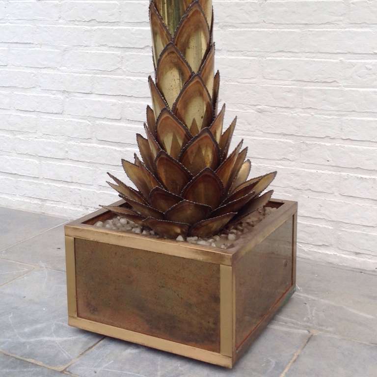 Very Nice Huge Palm Tree Lamp designed by Maison Jansen 3