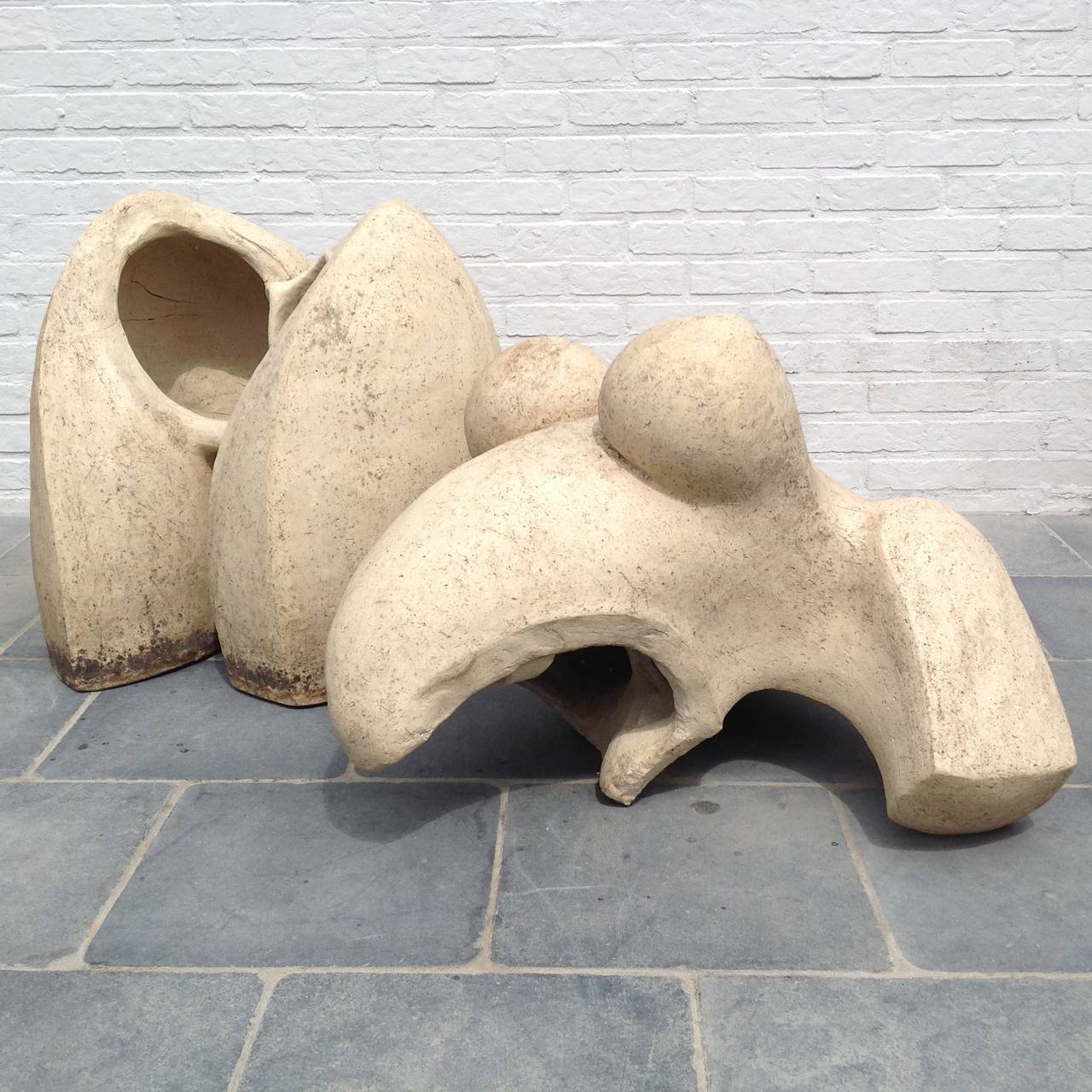 Very Large Ceramic Sculpture, Belgian Artist, 1970 For Sale at 1stdibs