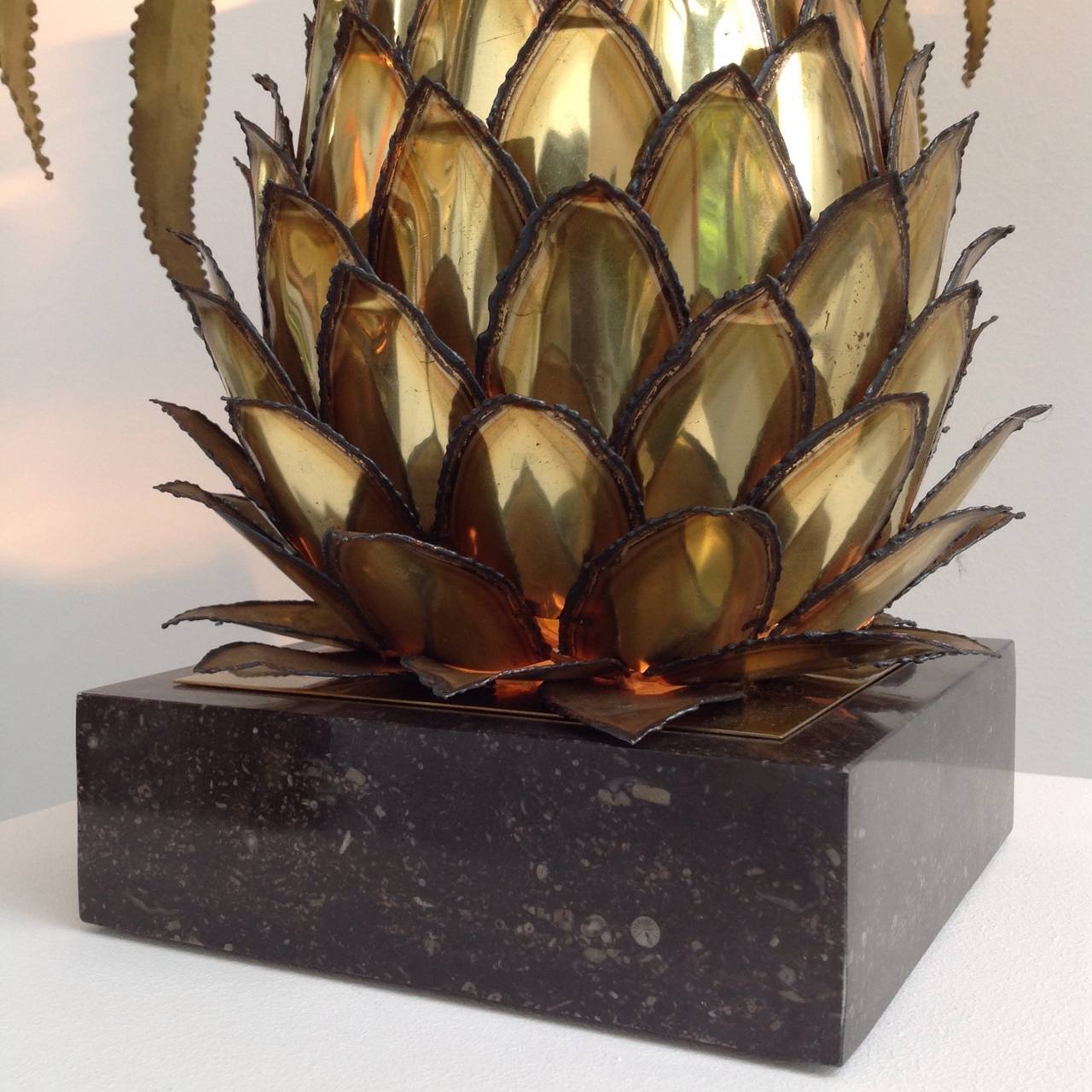 Pineapple Side Table Lamps by Maison Jansen, Paris, 1970 For Sale 3