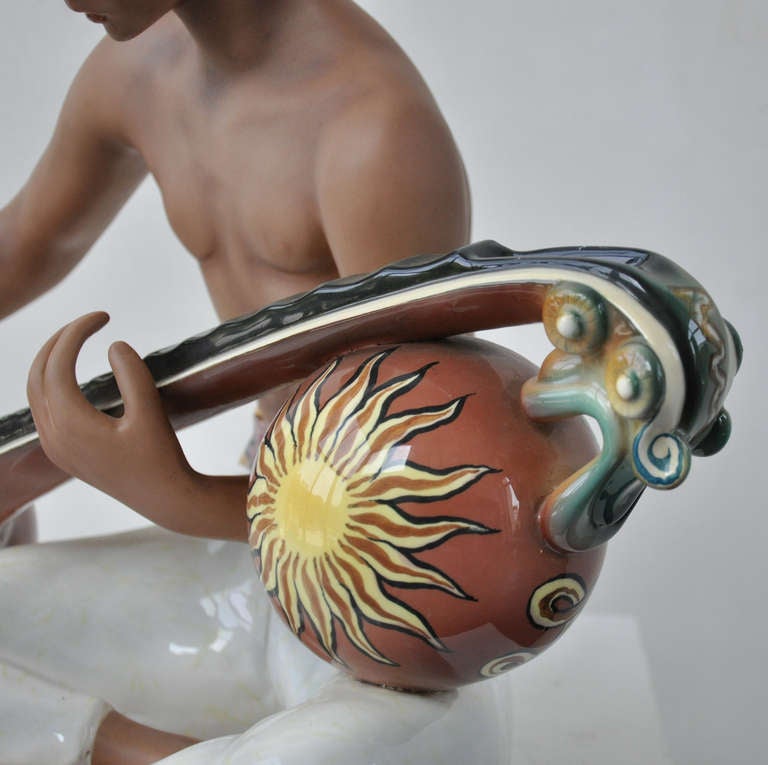 (free shipping worldwide) Porcelain Sculpture, Torino (italy), By Le Bertetti. 2