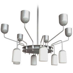 Vintage 4 XXL Chandeliers By Dijkstra, Specially Created for Court in Amsterdam, '80