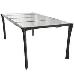 Decorative Wrought Iron Coffee Table, With 4 Sheets Of Cast Glass.