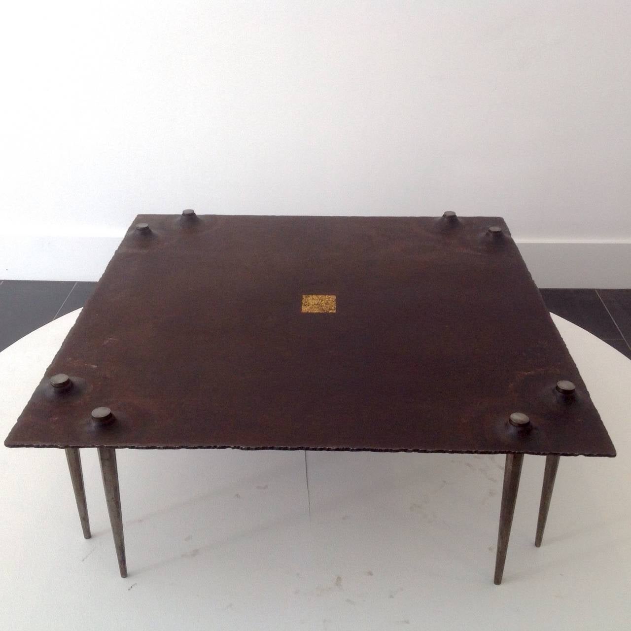 Brutalist Coffee Table by Idir Mecibah, Belgium In Excellent Condition For Sale In Brussels, BE