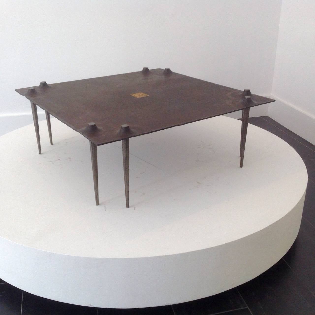 Brutalist Coffee Table by Idir Mecibah, Belgium For Sale 2
