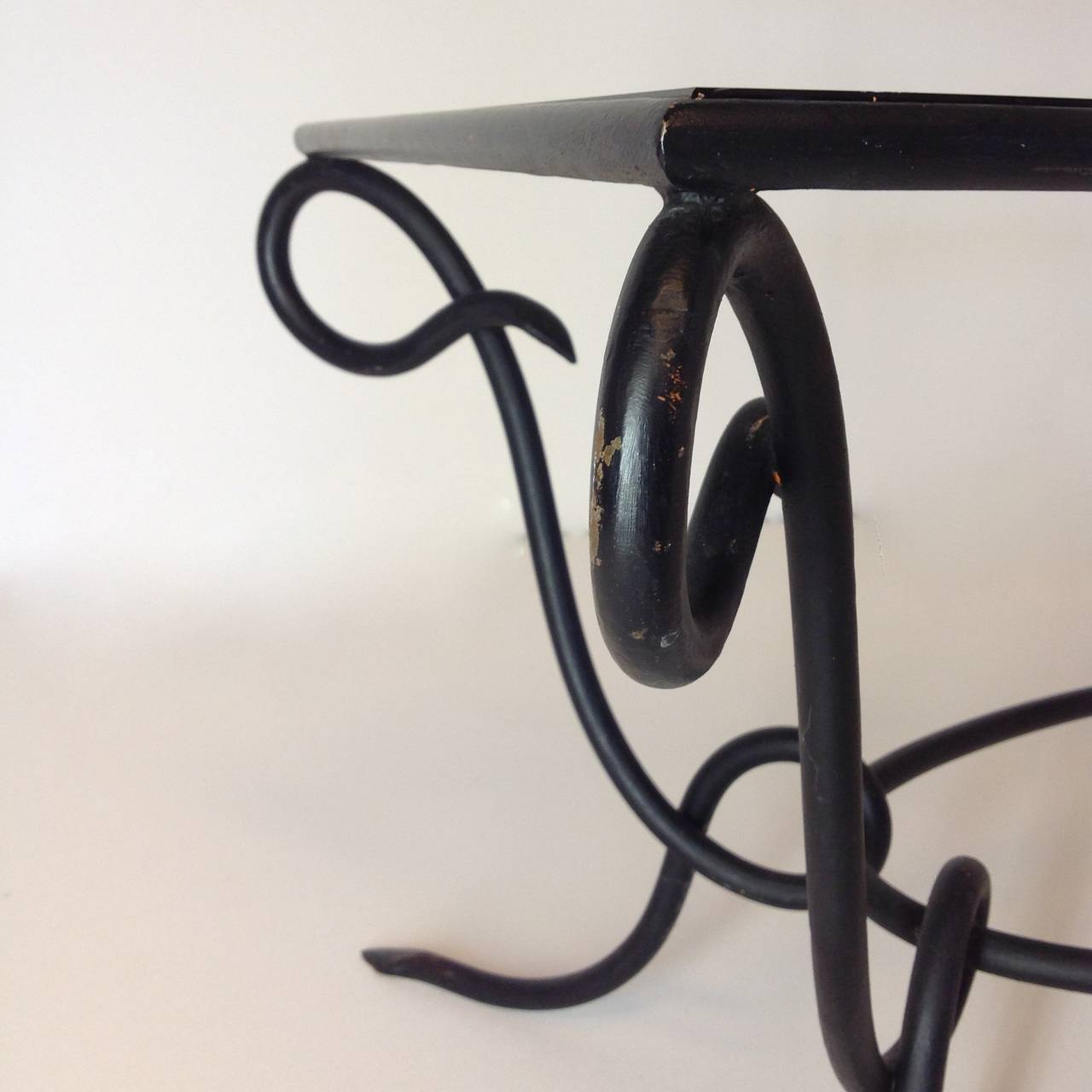 René Drouet Iron Cocktail Table, France, circa 1940 In Good Condition In Brussels, BE