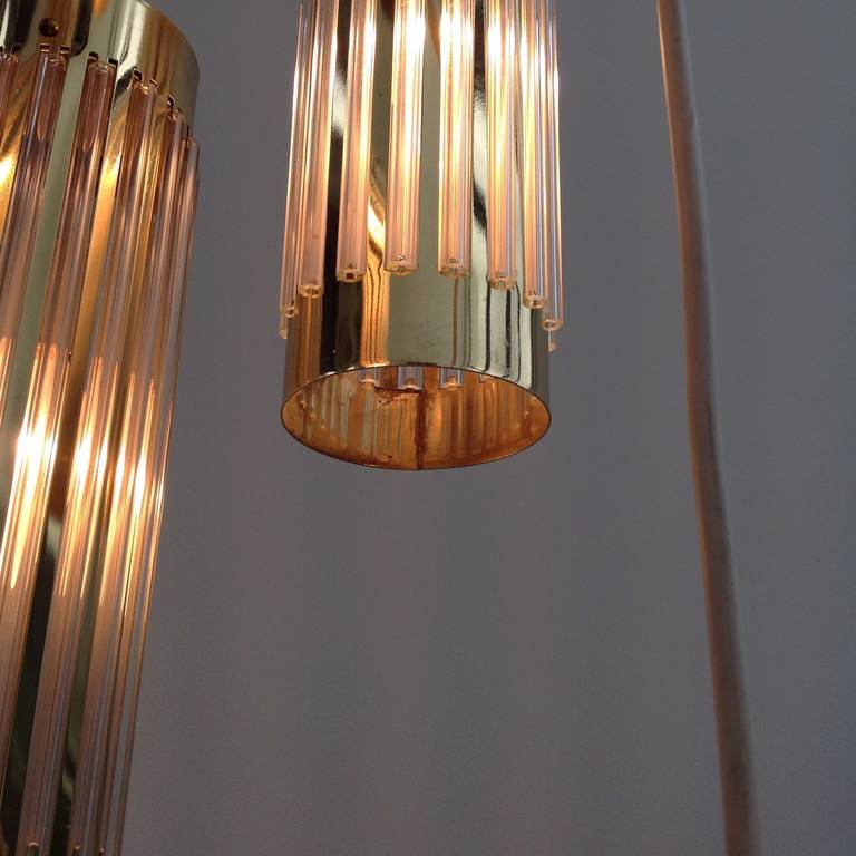 Impressive, Beautiful Chandelier with Glass Rods at 1stdibs