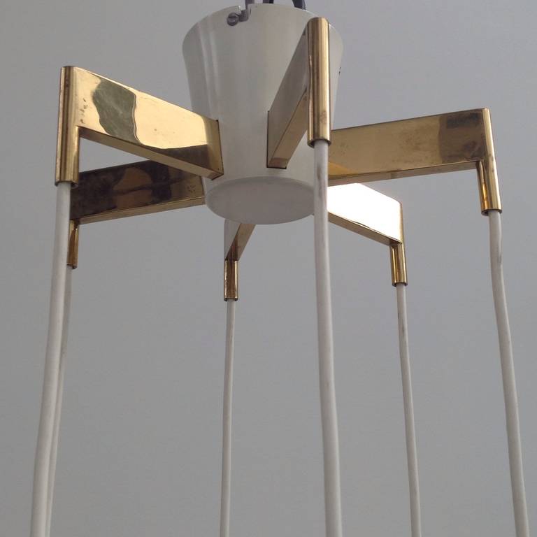 Impressive, Beautiful Chandelier with Glass Rods at 1stdibs