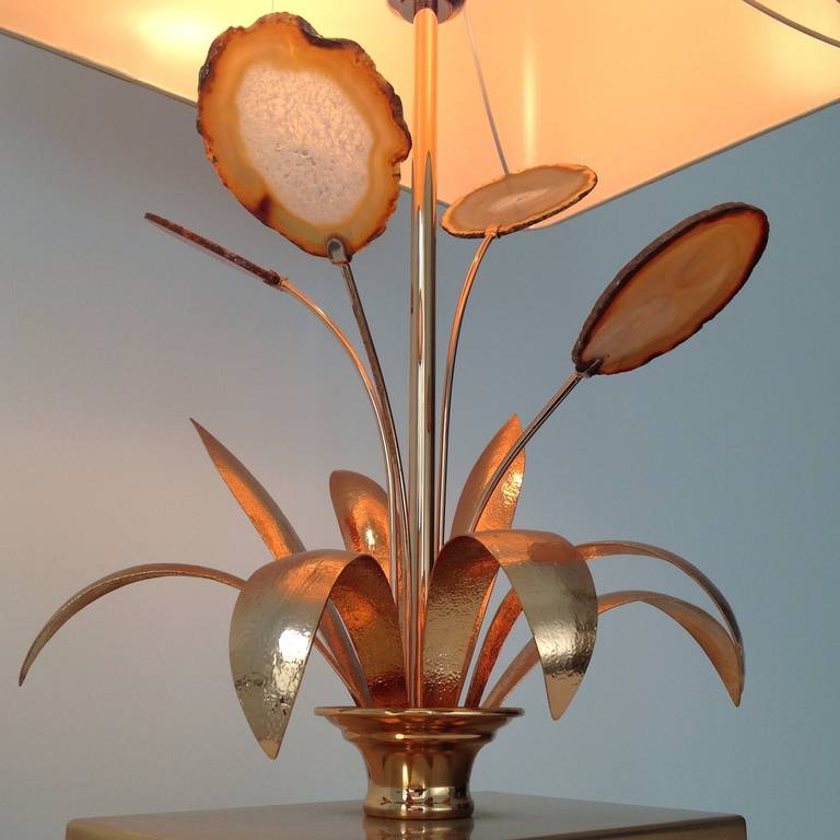 Agate Luxurious 1st Ed. Table Lamp by Mario J.Pires. For Sale