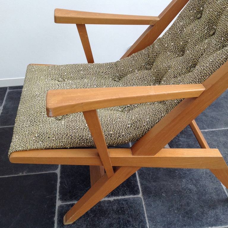 Armchair in Original Upholstery, Excellent Condition, 50s at 1stdibs