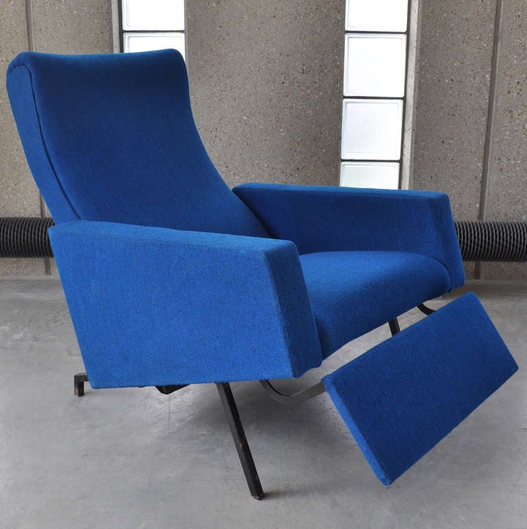 (free shipping worldwide) L.-Chair in Original Upholstery by Pierre Guariche. 4