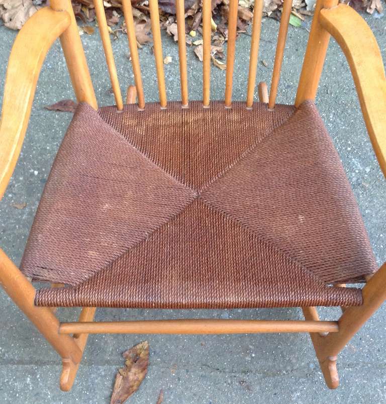 Danish Hans Wegner J16 Rocking Chair for FDB Mobler Denmark Anno 1964