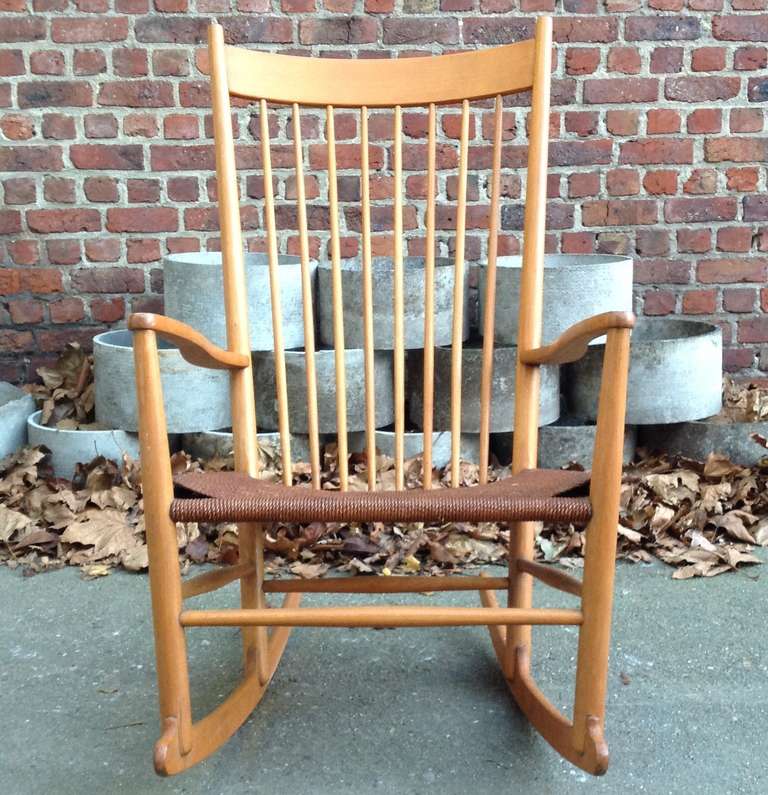 Hans Wegner J16 Rocking Chair for FDB Mobler Denmark Anno 1964 4