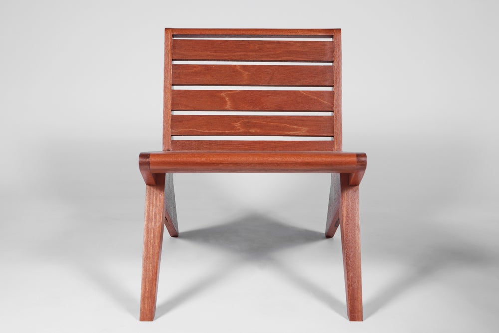 American Wedge Series 'Arrowhead' Slatted Lounge Chair For Sale