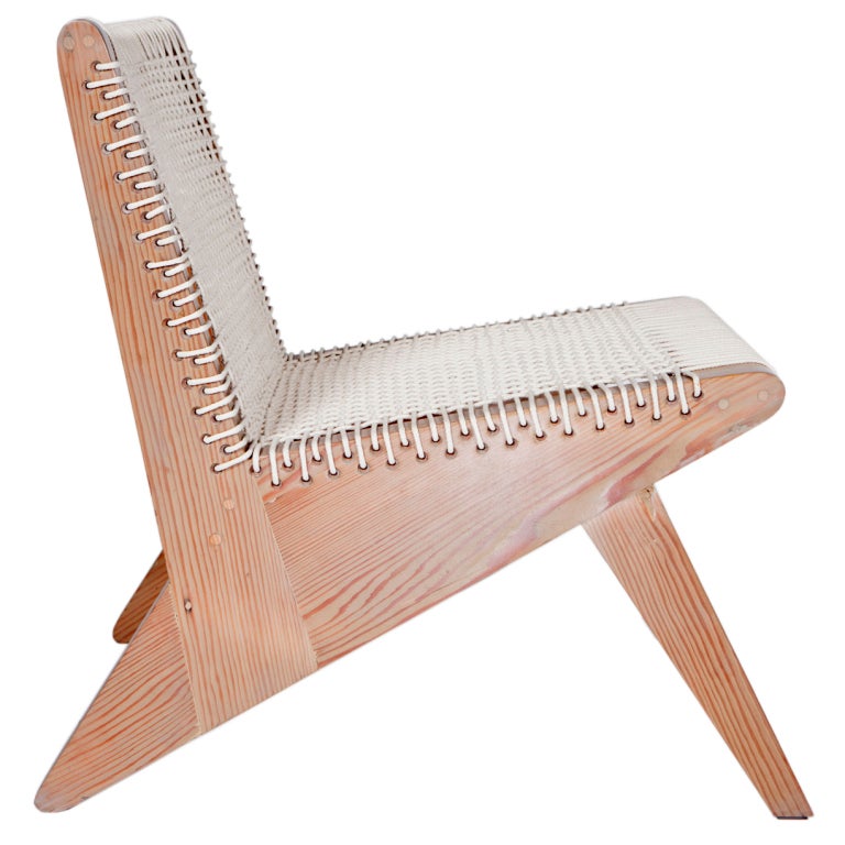 WEDGEseries 'Arrowhead' corded lounge chair For Sale