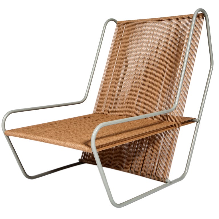 RODseries 'Flip Lounge' armchair with jute cord For Sale