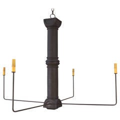 Wood Candlestick Chandelier