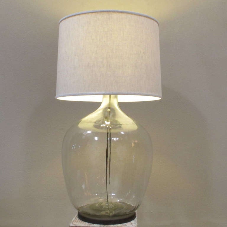 Glass Jug Lamp at 1stDibs
