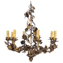 Gold Gilt Chandelier