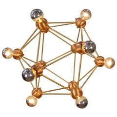 Atomic Pendant made with Vintage Parts