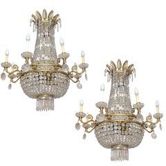 xx century pair of chandelier