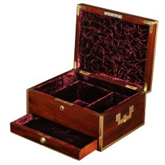 Mahogany Antique Box with Bramah Locks. Made for 'Lady Shelley'