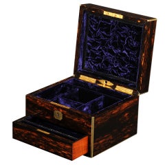 Miniature Antique Jewelry Box in Coromandel by Howell & James