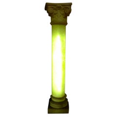 Vintage Sculptural Bright Column on 1970