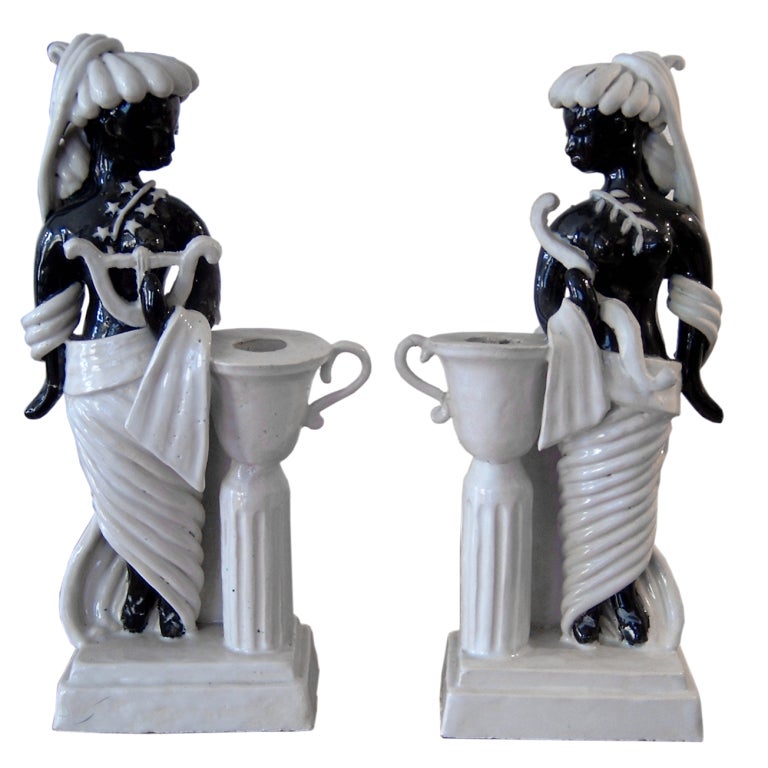 Pair of Candlestick by Colette Gueden For Sale