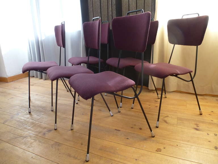 A Set of Six Chairs 1950's